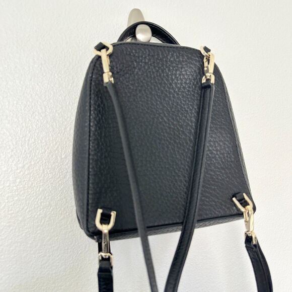 Kate Spade New York Black Pebbled Leather Carter Street Mini Caden Backpack City main image 4